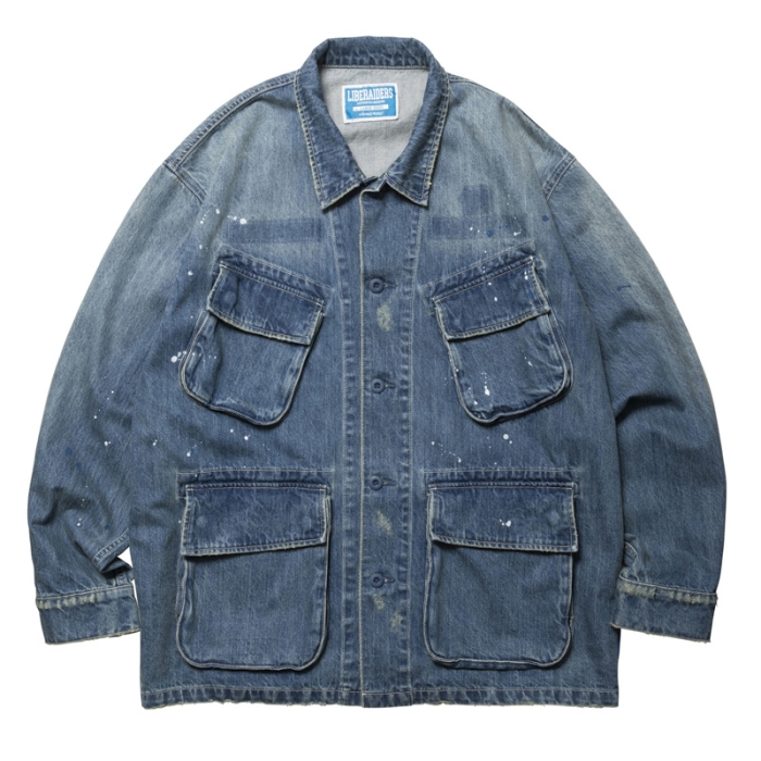 DENIM COMBAT JACKET 77010