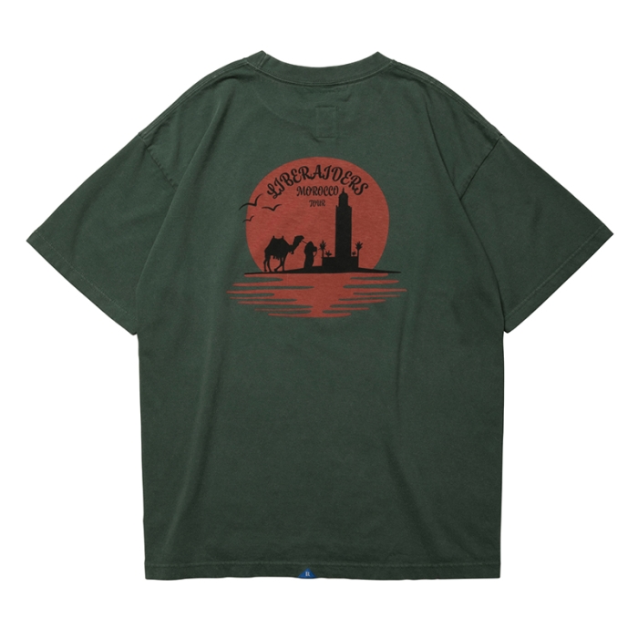 LIBERAIDERS SUNSET LOGO TEE  77605