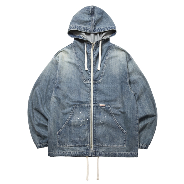 DENIM ZIP HOODIE  77013