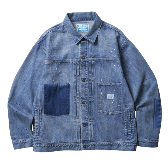LIBERAIDERS TRIBAL DENIM JACKET HW 71007