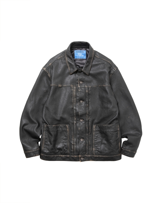 WASHED LEATHER JACKET 73013