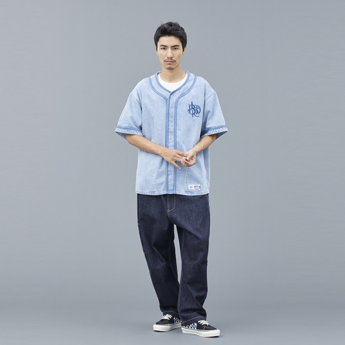 未使用タグ付き【Liberaiders】25SS デニム ベースボール シャツ 未使用タグ付き【Liberaiders】25SS デニム ベースボール シャツ